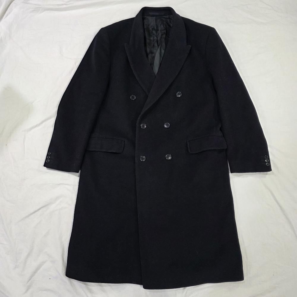 Selfridges & Co Wool and Cashmere Double Breasted Overcoat. 42R
